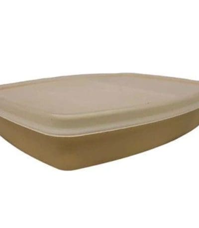 Vintage 1970s Tupperware Divided Snack Bowl for Retro Kitchen, Mid Century Modern Kitchen Decor