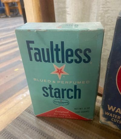 Vintage box of faultless starch