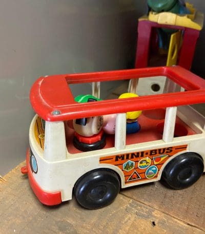 Vintage fisher price mini bus
