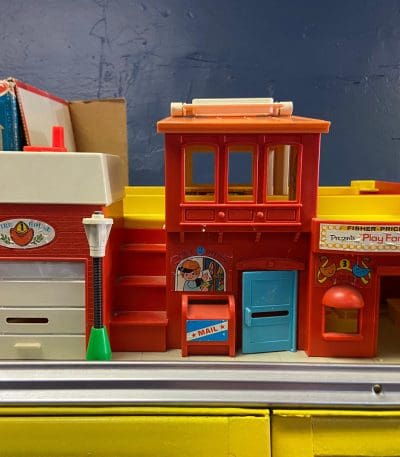 Vintage fisher price village